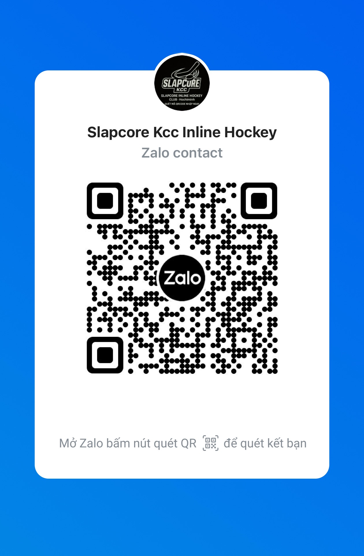 Zalo QR Code liên hệ với SLAPCORE